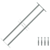 Protection de la fenêtre Vidaxl réglable avec 2 rames croisées 700-1050 mm