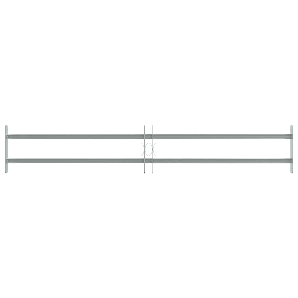 Protection de la fenêtre Vidaxl réglable avec 2 RODS CROSS-RODS 1000-1500 mm