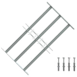 Protection de la fenêtre Vidaxl réglable avec 3 rames croisées 500-650 mm