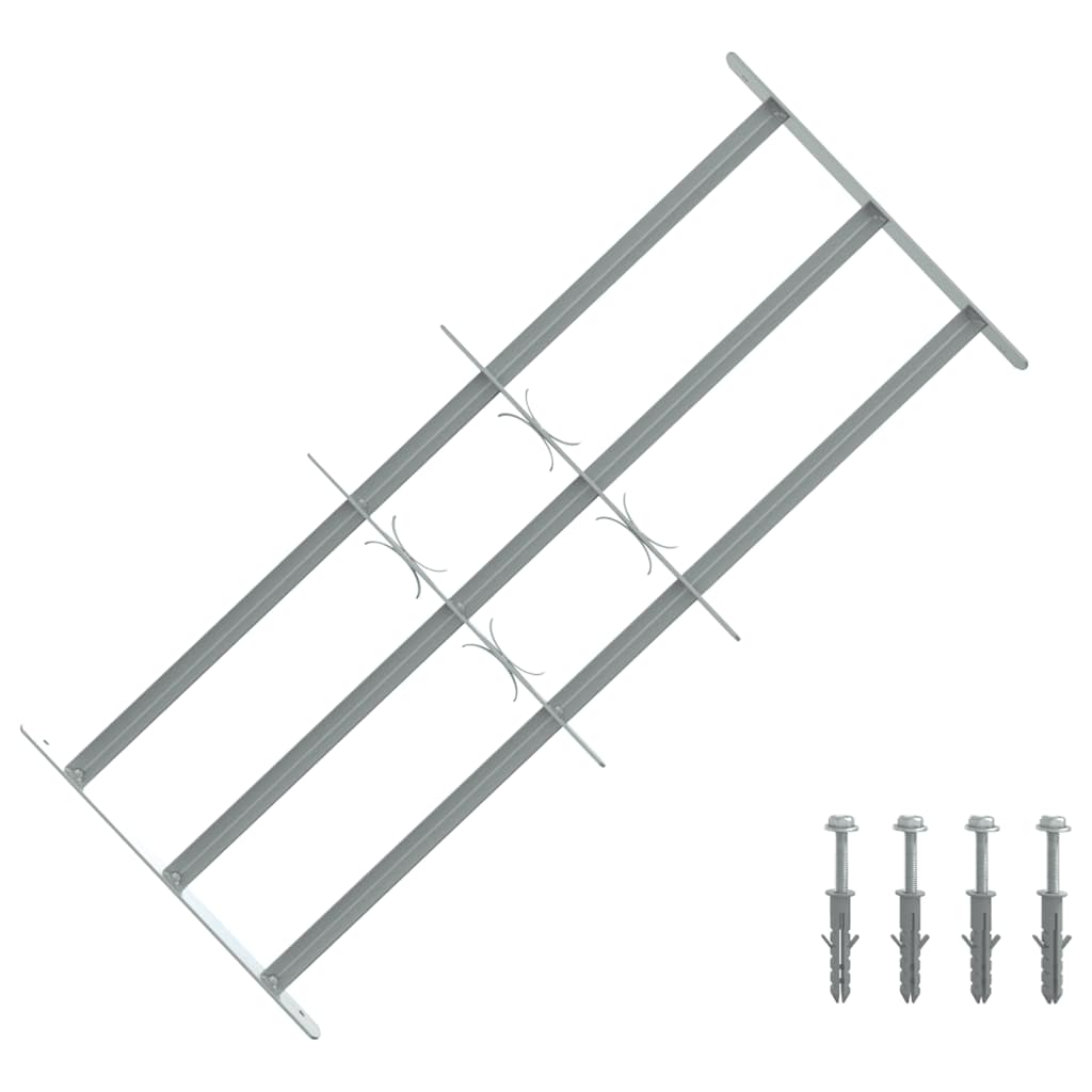 Protection de fenêtre Vidaxl réglable avec 3 rames croisées 700-1050 mm