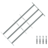 Protection de fenêtre Vidaxl réglable avec 3 rames croisées 700-1050 mm