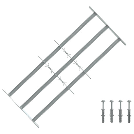 Protection de fenêtre Vidaxl réglable avec 3 rames croisées 700-1050 mm