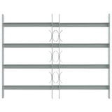 Protection de la fenêtre Vidaxl réglable avec 4 rods croisés 500-650 mm