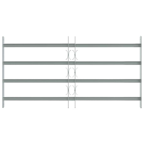 Protection de fenêtre Vidaxl réglable avec 4 rods croisés 700-1050 mm