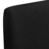 Vidaxl 6 sted couvre un étirement droit noir