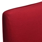 Vidaxl 6 St Chair Cover Stretch Straight Bordeaux