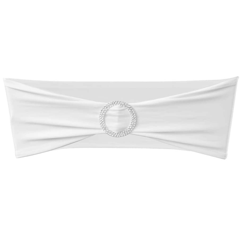 VidaXL ruban de chaise décoratif avec un diamant 25 pièces (blanc)