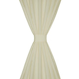 Vidaxl Micro-Satin Curtains with rings 140 x 175 cm 2 pieces (cream)