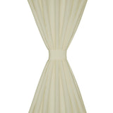 VidaXL rideaux micro satin avec anneaux 140 x 225 cm 2 pièces (crème)