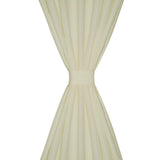 Vidaxl Micro-satin rideaux avec anneaux 140 x 245 cm 2 pièces (crème)