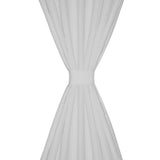 Vidaxl rideaux micro-satin avec anneaux 140 x 175 cm 2 pièces (crème)