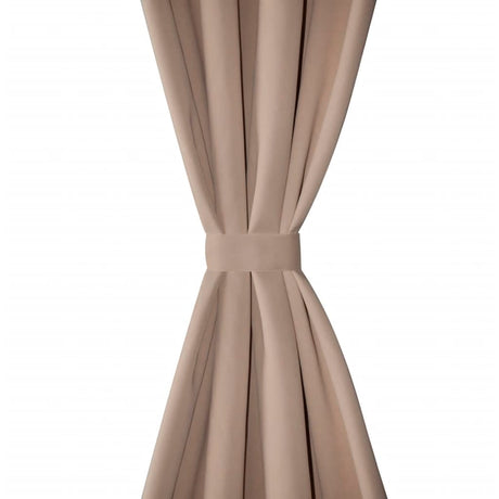 Rideaux vidaxl avec anneaux en métal 135 x 245 cm 2 pièces (crème)