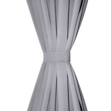 Rideaux vidaxl avec des emplacements 135 x 245 cm gris 2 sts