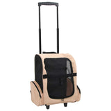 Vidaxl Pet rolley pliable beige