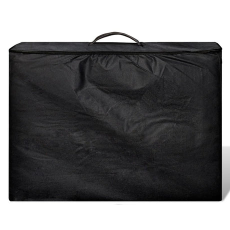 Vidaxl Massage pliable Tableau 3 zones avec cadre en bois (noir)