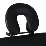 Vidaxl Massage pliable Tableau 3 zones avec cadre en bois (noir)