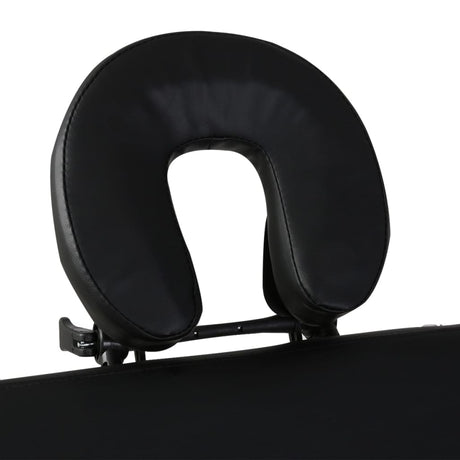 Vidaxl Massage pliable Tableau 3 zones avec cadre en bois (noir)