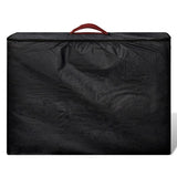 Table de massage Vidaxl pliable avec un cadre en bois (quatre parties en rouge)