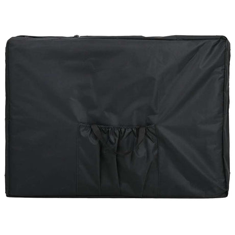 Table de massage Vidaxl pliable avec un cadre en aluminium (quatre parties crème blanche)
