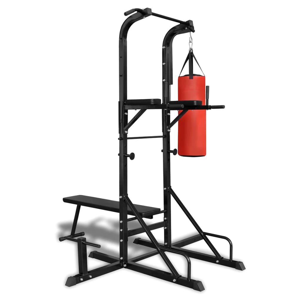 Vidaxl Fitness Device Power With Bench and Boxing Ball