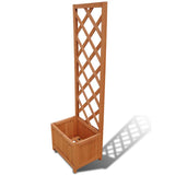 Jardinière vidaxl avec cadre d'escalade 40x30x135 cm