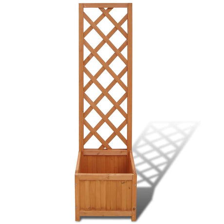 Jardinière vidaxl avec cadre d'escalade 40x30x135 cm