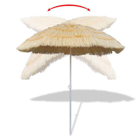 Vidaxl StrandParasol incliné le style hawaï