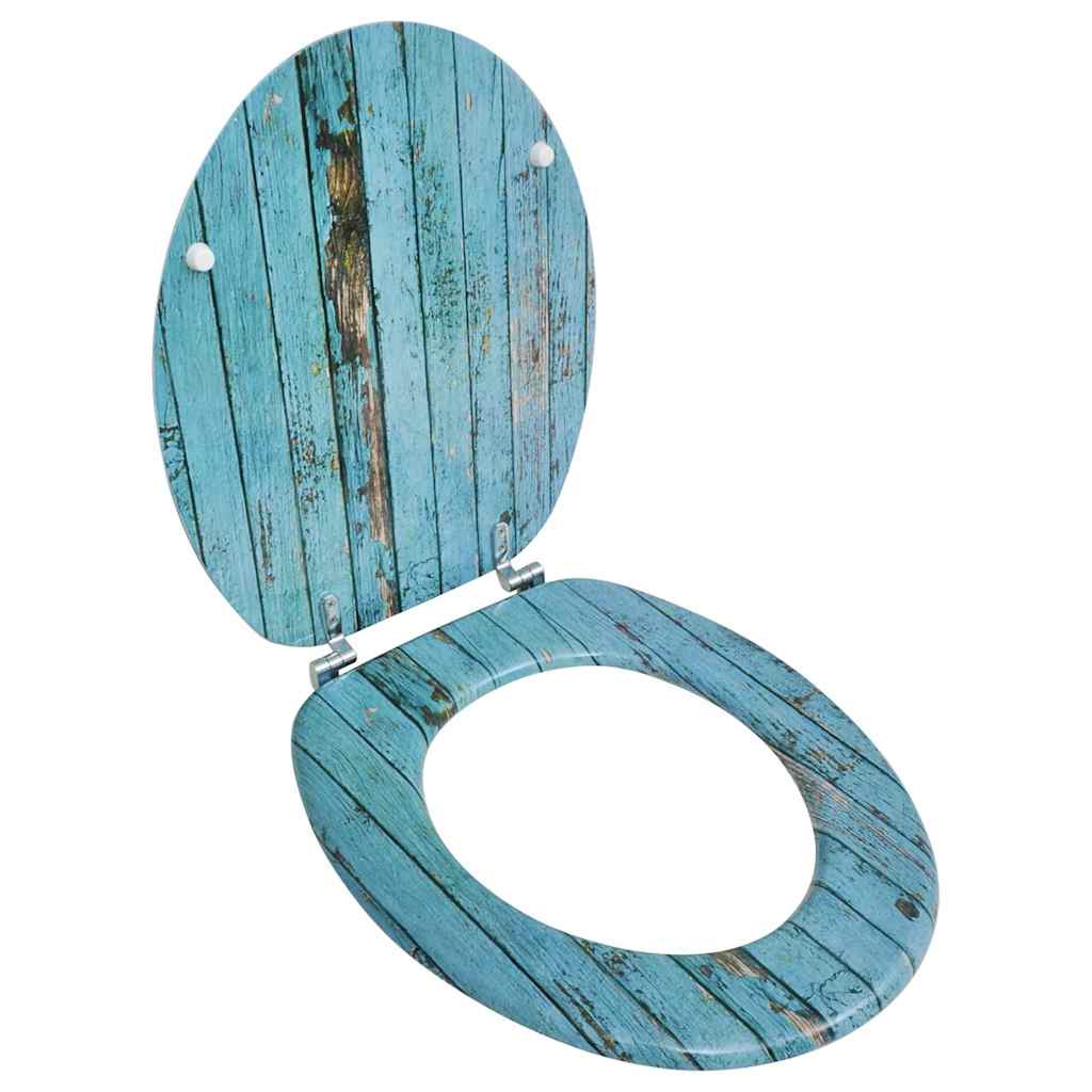 Vidaxl Toilet Seat avec design en bois MDF
