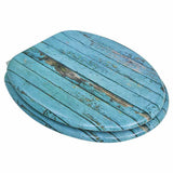 Vidaxl Toilet Seat avec design en bois MDF