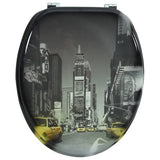 Vidaxl Toilet Seat de MDF avec New York Dessin