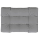 Coussin de palette vidaxl 120 x 80 x 12 cm tissu gris