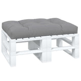 Coussin de palette vidaxl 120 x 80 x 12 cm tissu gris