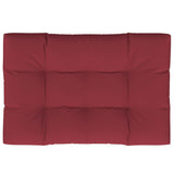 Coussin de palette vidaxl 120 x 80 x 12 cm de tissu rouge