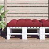 Coussin de palette vidaxl 120 x 80 x 12 cm de tissu rouge
