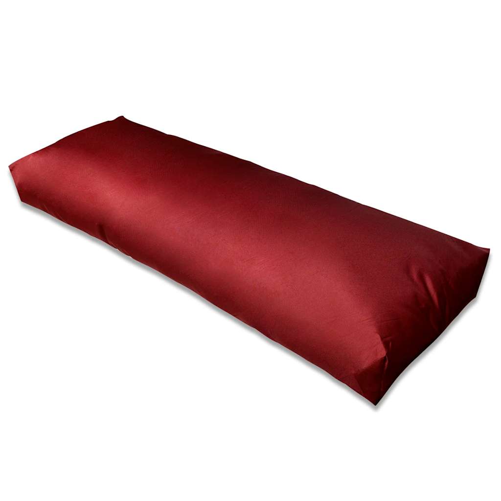Vidaxl dos coussin rembourré 120x40x10 cm de vin rouge