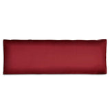 Vidaxl dos coussin rembourré 120x40x10 cm de vin rouge