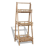 Vidaxl Plant Rack 3-lagers vikbar bambu