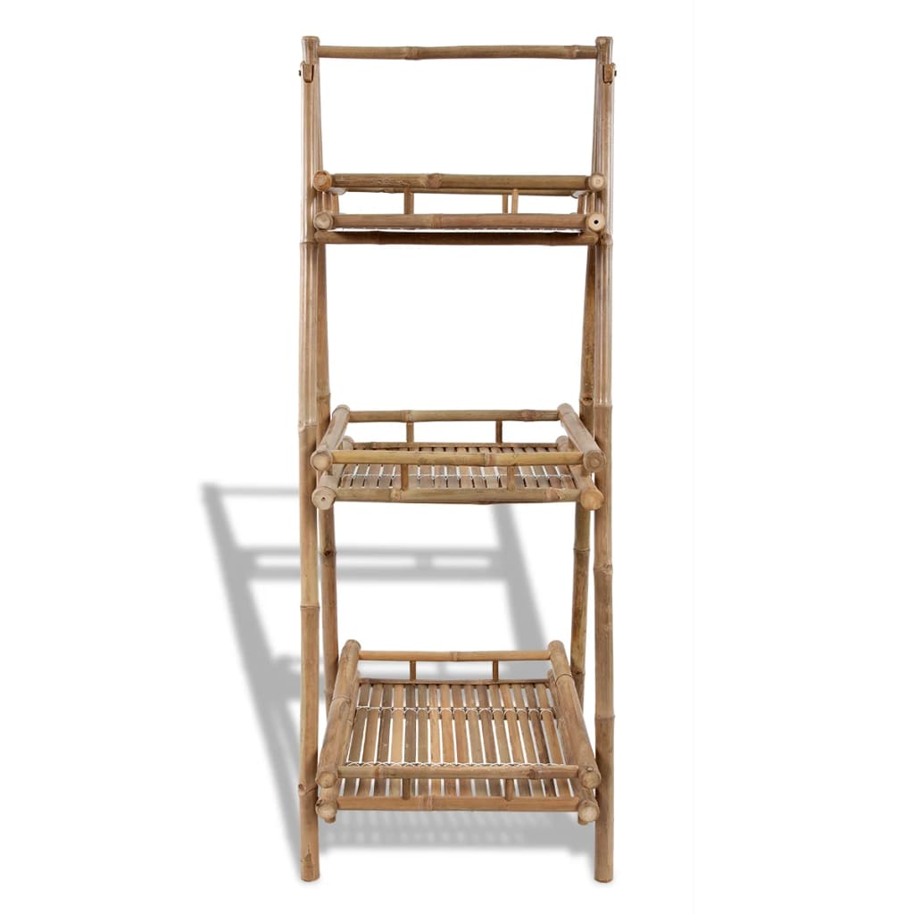 Vidaxl Plant Rack 3-lagers vikbar bambu