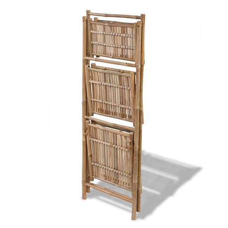 Vidaxl Plant Rack Bamboo pliable à 3 couches