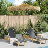 Vidaxl parasol en bambou avec toit de feuilles de banane 270 cm