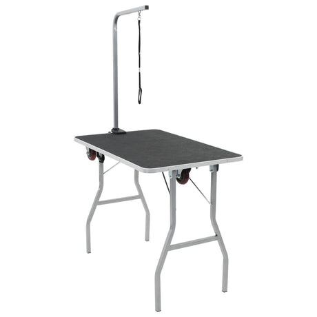 Vidaxl Portable Dog Dog Deal Table avec roues