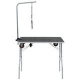 Vidaxl Portable Dog Dog Deal Table avec roues