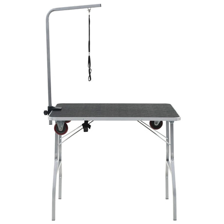 Vidaxl Portable Dog Dog Deal Table avec roues
