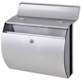 Vidaxl en acier inoxydable en boîte à lettres