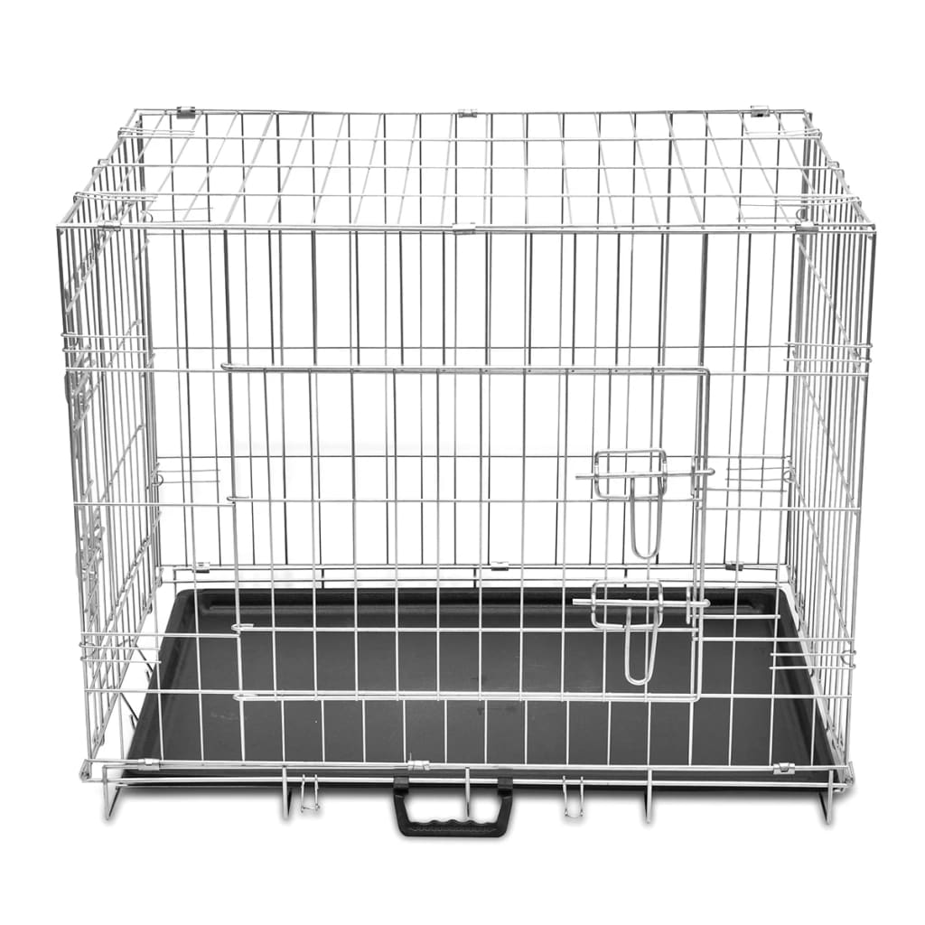 VidaXL Dog Bank Collapsible L Metal