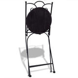 Vidaxl bistrostoelen inklapbaar 2 st keramiek terracottakleurig en wit