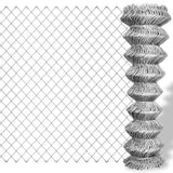 Vidaxl Mesh Fence 15x1 m galvanizovaná ocelová stříbrná barva