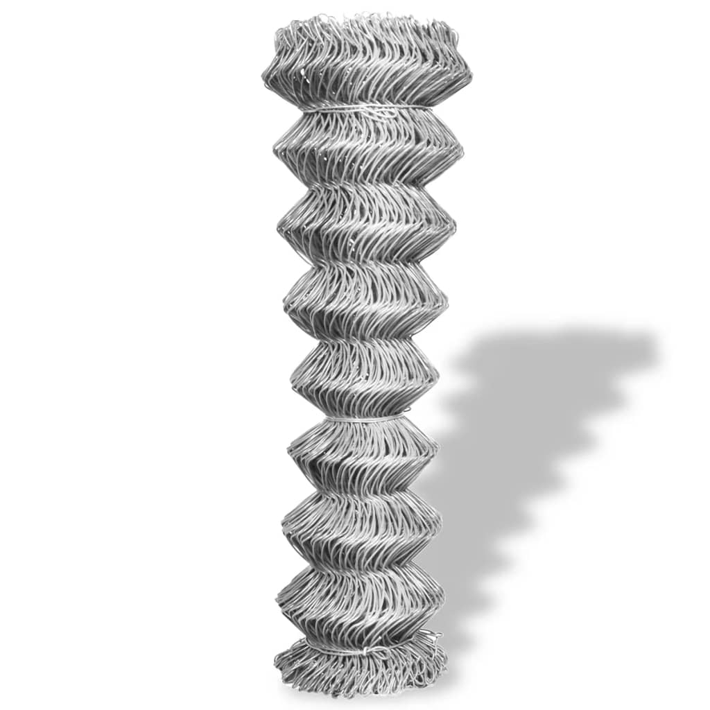 Clôture en maille vidaxl 25x1,5 m en acier galvanisé en acier couleur