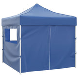 Tente pliante vidaxl avec 4 murs latéraux 3x3 m bleu