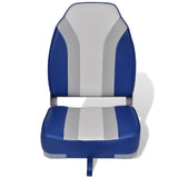 Chaise de bateau vidaxl pliable avec un dossier élevé